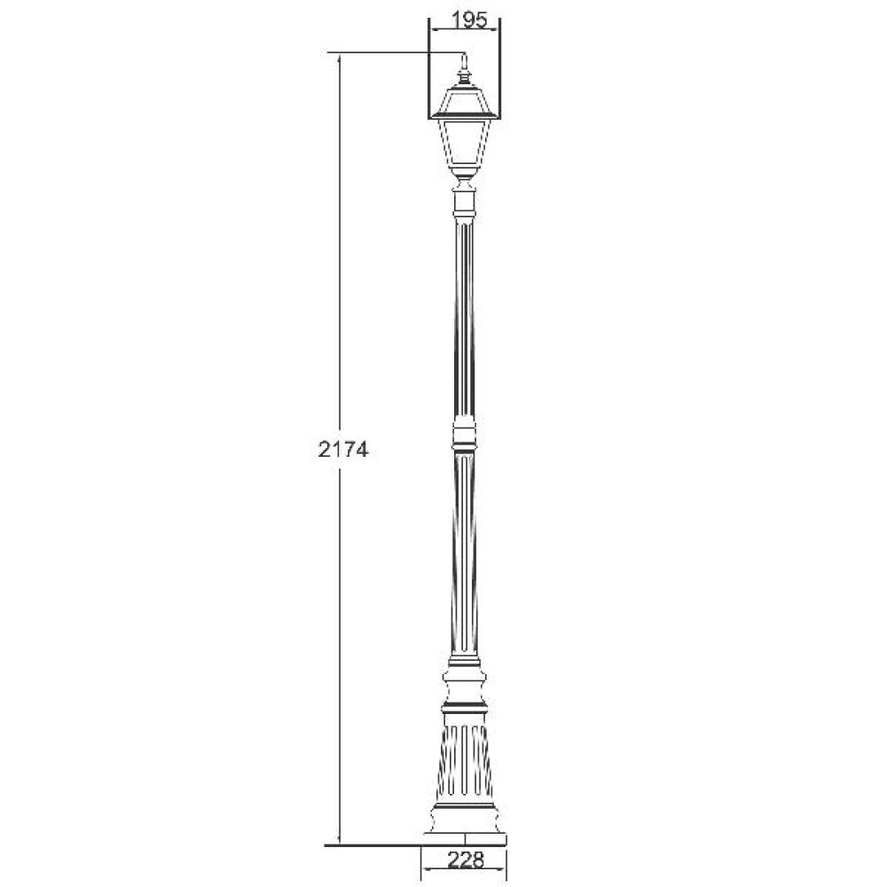 Наземный фонарь  91109 lgG Bl