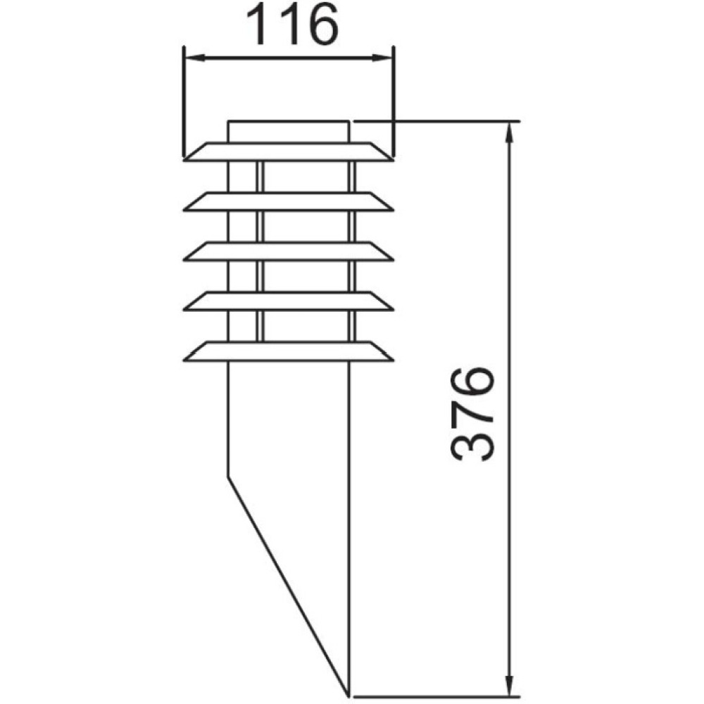 Настенный светильник уличный 75819 SS